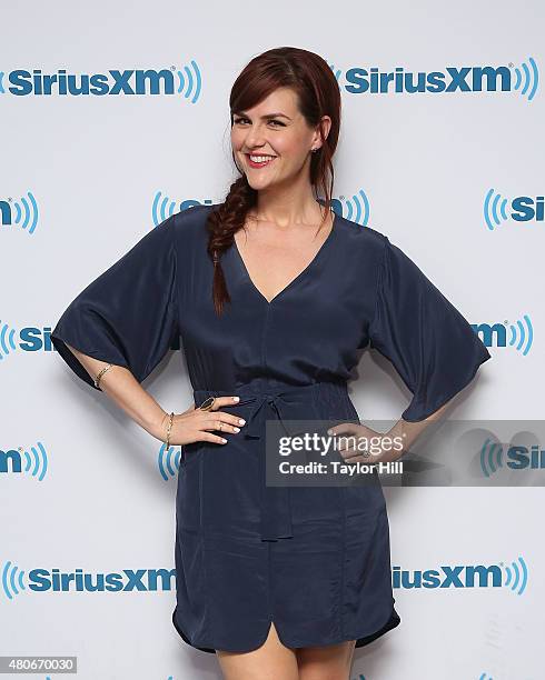 Sarah Rue visits the SiriusXM Studios on July 14, 2015 in New York City.