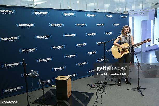 Rachel Plattern performs at SiriusXM Studios on July 14, 2015 in New York City.