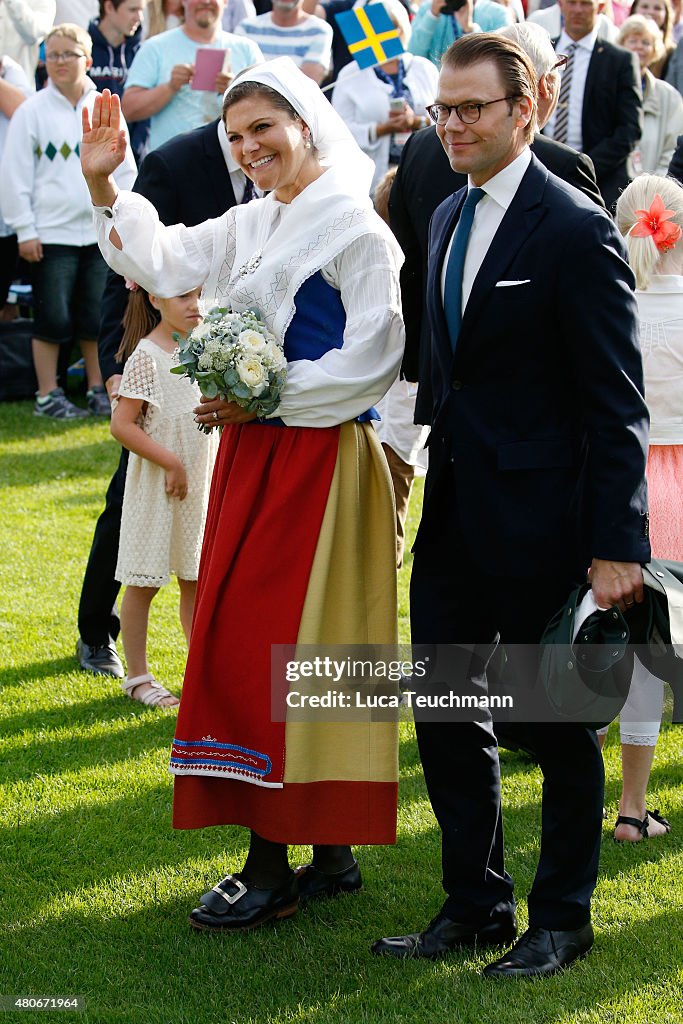 Swedish Royals Attend Victoria's Day