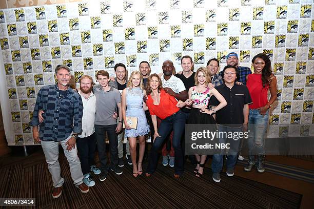 Heroes Reborn" Panel & Red Carpet -- Pictured: Tim Kring, Executive Producer, Creator; Henry Zebrowski, Robbie Kay, Ryan Guzman, Danika Yarosh, Dylan...