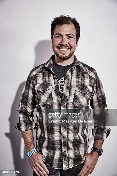 Nerdist president Adam Rymer poses for a portrait at the Getty Images Portrait Studio Powered By Samsung Galaxy At Comic-Con International 2015 at...