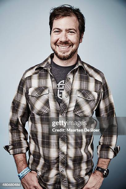 Nerdist president Adam Rymer poses for a portrait at the Getty Images Portrait Studio Powered By Samsung Galaxy At Comic-Con International 2015 at...