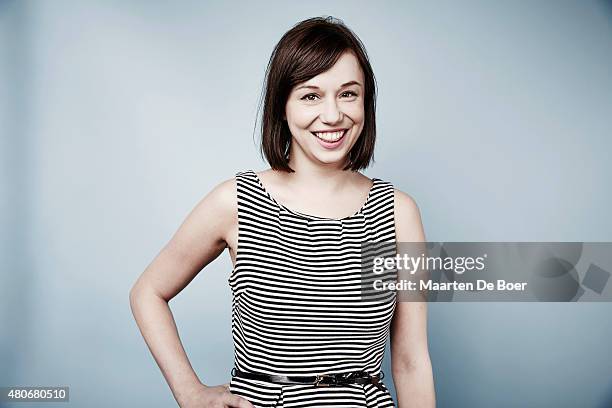 Nerdist editor Rachel Heine poses for a portrait at the Getty Images Portrait Studio Powered By Samsung Galaxy At Comic-Con International 2015 at...