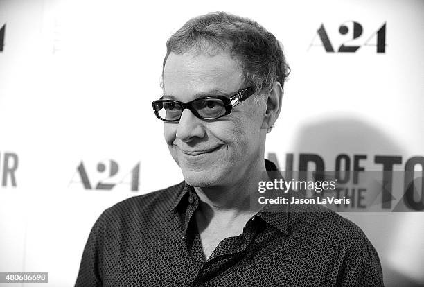 Composer Danny Elfman attends the premiere of "The End Of The Tour" at Writers Guild Theater on July 13, 2015 in Beverly Hills, California.