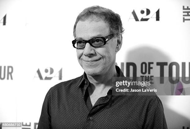 Composer Danny Elfman attends the premiere of "The End Of The Tour" at Writers Guild Theater on July 13, 2015 in Beverly Hills, California.