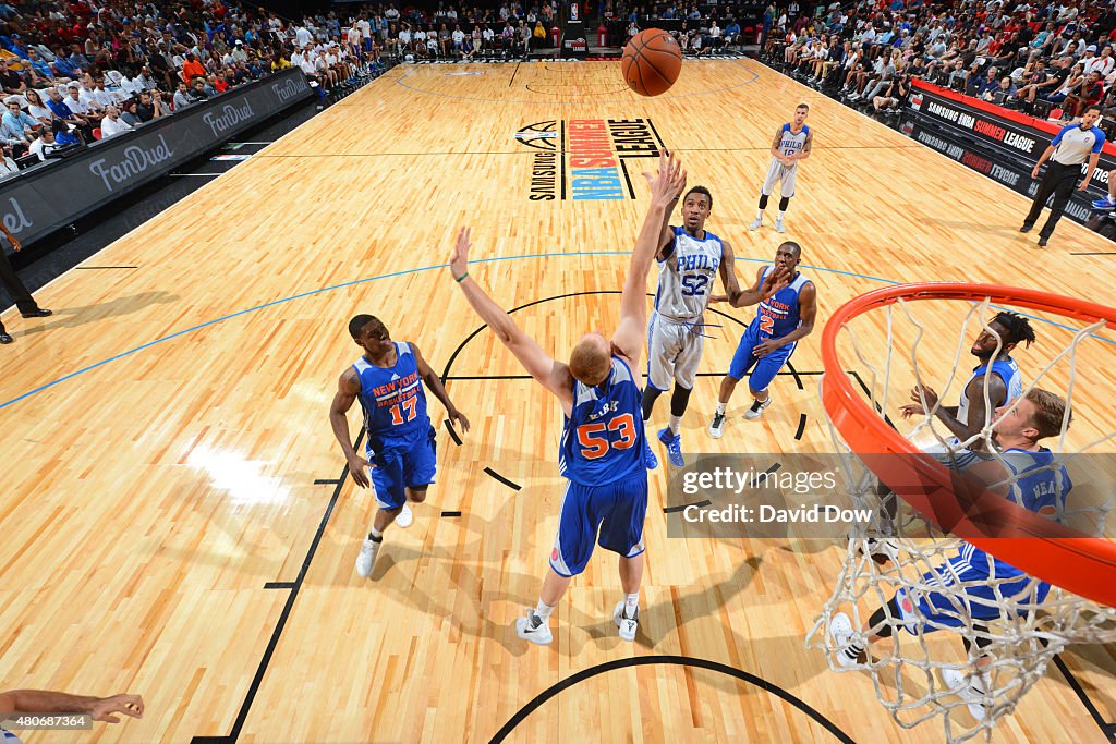 New York Knicks v Philadelphia 76ers