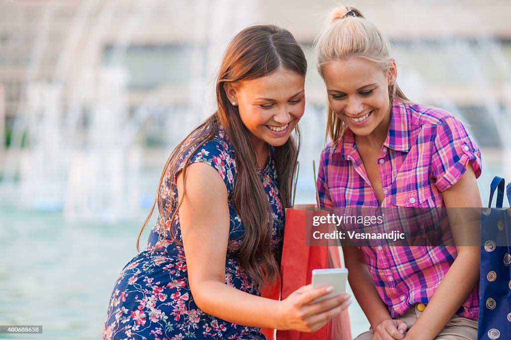 Beautiful young woman shopping