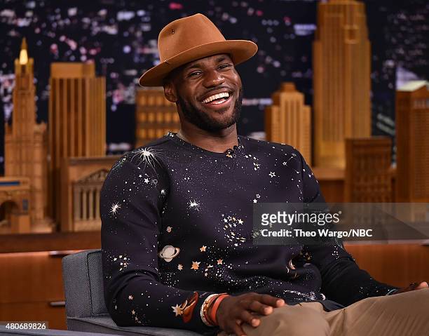 LeBron James Visits "The Tonight Show Starring Jimmy Fallon" at Rockefeller Center on July 14, 2015 in New York City.