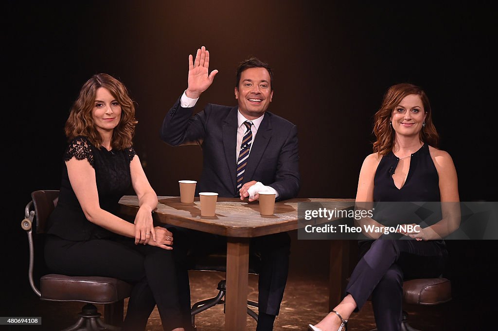 Tina Fey and Amy Poehler Visit "The Tonight Show Starring Jimmy Fallon"