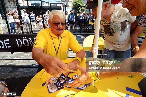 Raymond Poulidor during Stage Ten of the Tour de France on Tuesday 14 July 2015, La Pierre Saint Martin, France.