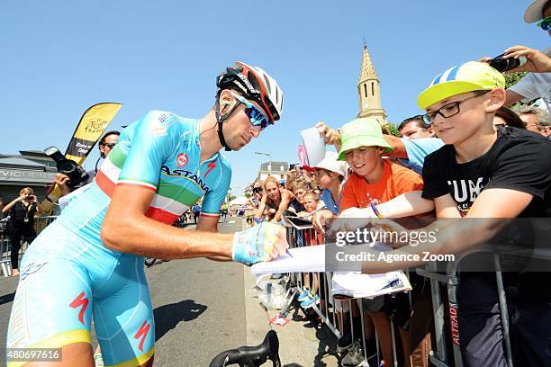 Vincenzo Nibali of Astana Pro Team competes during Stage Ten of the Tour de France on Tuesday 14 July 2015, La Pierre Saint Martin, France.