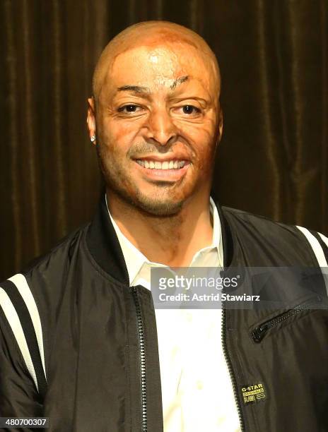 Actor J.R. Martinez attends the Wall Street Rocks Check Presentation at The Sanctuary Hotel on March 26, 2014 in New York City.