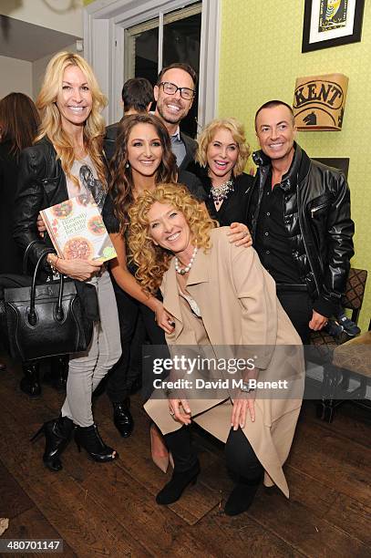 Melissa Odabash, Natasha Corrett, Jason Gardiner, Brix Smith-Start, Julien Macdonald and Kelly Hoppen attend the launch of Natasha Corrett and Vicki...