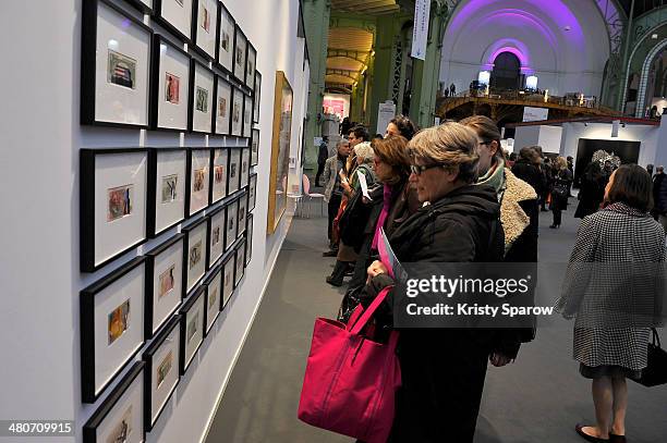 General view of atmosphere during the Paris Art Fair at Le Grand Palais on March 26, 2014 in Paris, France.