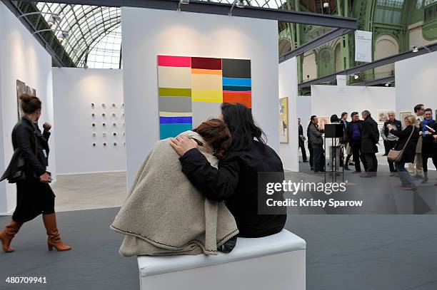 General view of atmosphere during the Paris Art Fair at Le Grand Palais on March 26, 2014 in Paris, France.