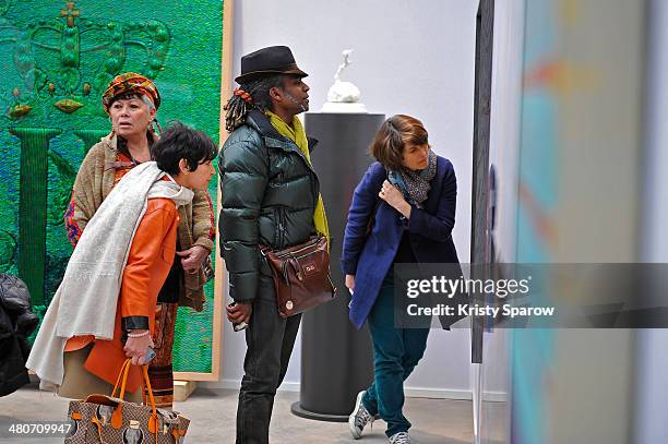 General view of atmosphere during the Paris Art Fair at Le Grand Palais on March 26, 2014 in Paris, France.