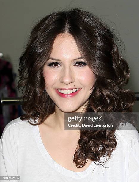 Actress Erin Sanders attends the Girl Scouts of the USA's Girl Scout Cookie Championship Giveaway winner presentation on March 26, 2014 in Los...