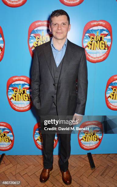 Cast member Nigel Harman attends the after party following the press night performance of "I Can't Sing! The X Factor Musical" at One Marylebone on...