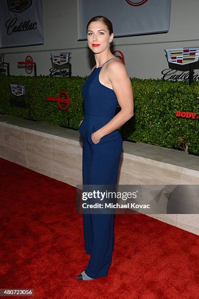 Professional soccer player Alex Morgan attends BODY at ESPYs at Milk Studios on July 14, 2015 in Hollywood, California.