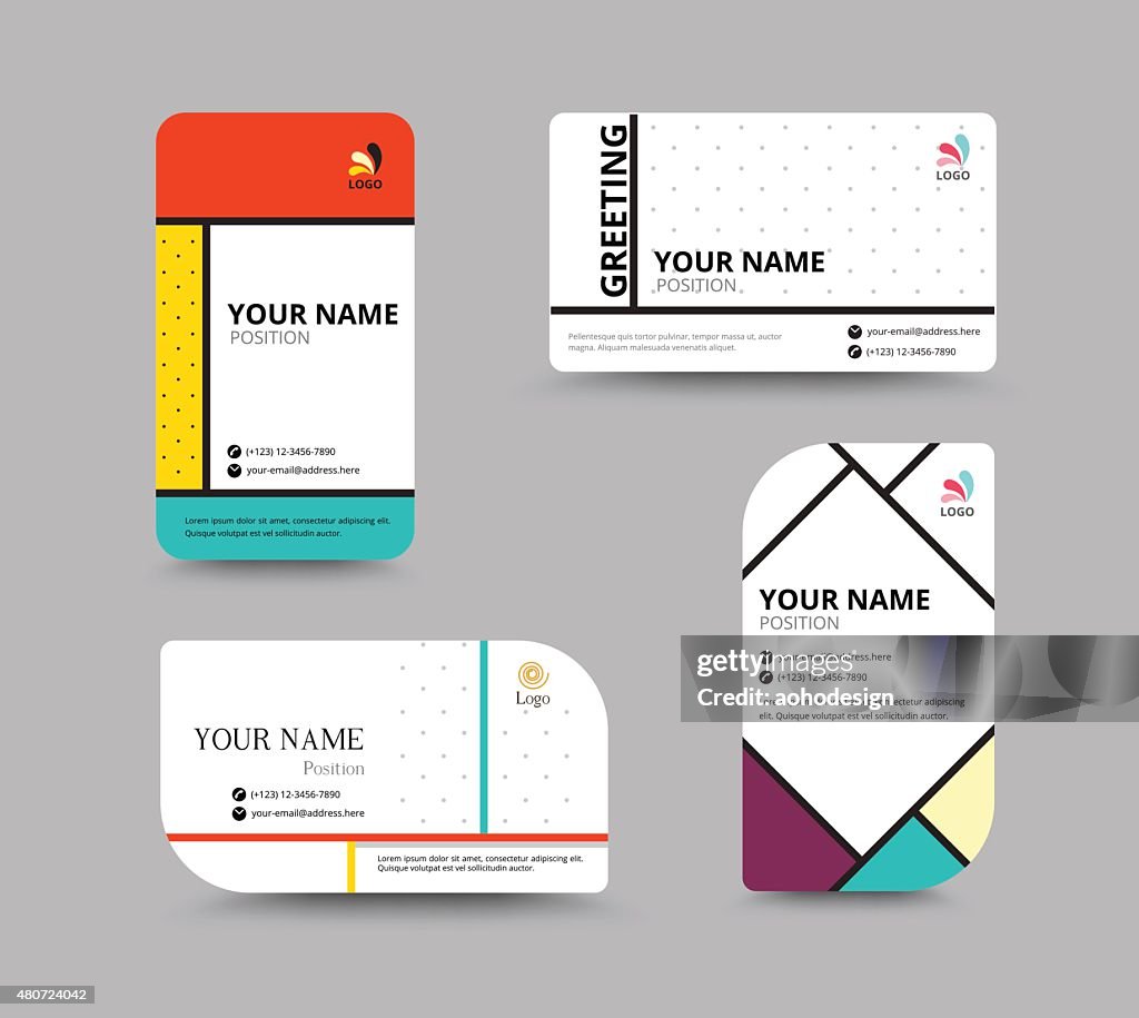 Template Card Design Single Card Template Design Vector Stock High-Res Vector Graphic - Getty Images
