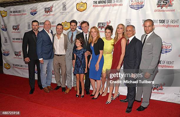 Actors Philip Boyd and Ashley Michaelsen, guest, actors Jayson Blair and Annabelle Kavanagh, producer Forrest Lucas, and actors Lea Thompson, Allison...