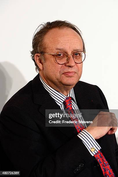 Robert Peugeot, chairman and chief executive officer of FFP, attends a news conference on March 26, 2014 in Paris, France. PSA Peugeot Citroen signed...