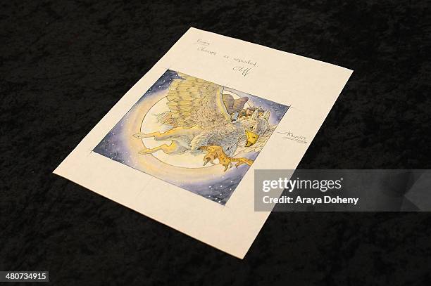 Two pieces of original artwork by artist Cliff Wright, used for the covers of J.K. Rowling's Harry Potter series are up for auction at Nate D....