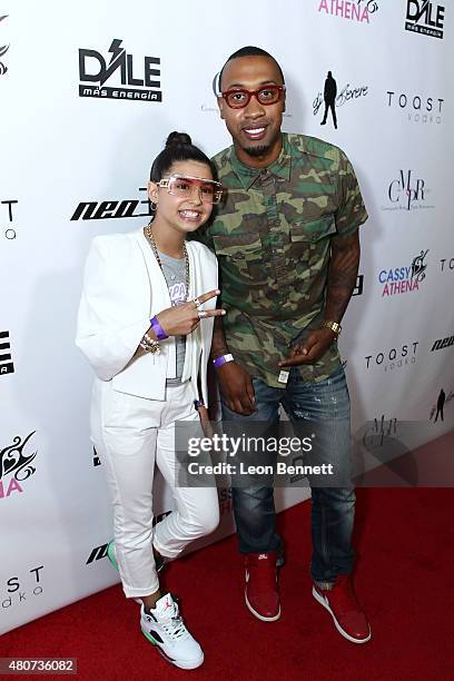 Sunny Malouf and Cortez Byrant attended NEO 39 Presents The Cassy Athena Collection Pre-ESPYS Celebration at MR33B on July 14, 2015 in Pasadena,...