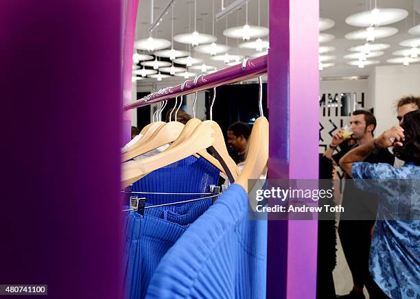 General view of atmosphere at the Homme Plisse Issey Miyake launch event during New York Fashion Week: Men's S/S 2016 at Opening Ceremony on July 14,...