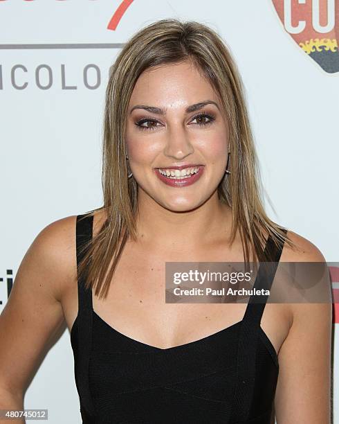 Personality Kristin Spodobalski attends the 2015 Sports Humanitarian Of The Year Awards at The Conga Room at L.A. Live on July 14, 2015 in Los...