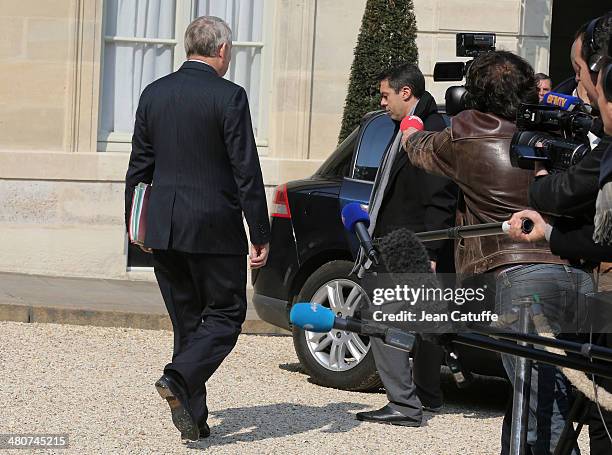 Jean-Marc Ayrault, french Prime Minister attends the 'Conseil des Ministres', the weekly Cabinet meeting around the French President at Elysee Palace...