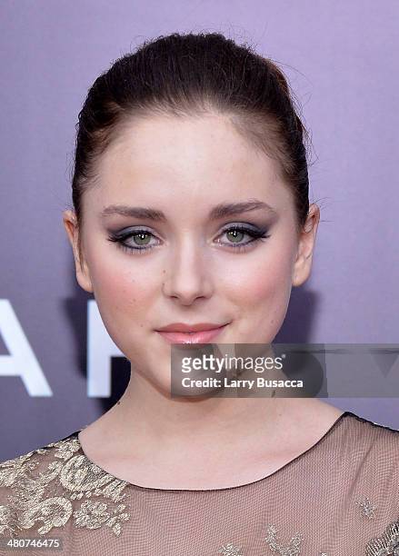 Actress Madison Davenport attends the New York premiere of Paramount Pictures' "Noah" at the Ziegfeld Theatre on March 26, 2014 in New York City.