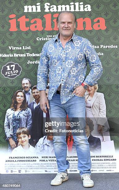 Lluis Homar attends a photocall for 'Mi Familia Italiana' at Princesa Cinema on July 15, 2015 in Madrid, Spain.