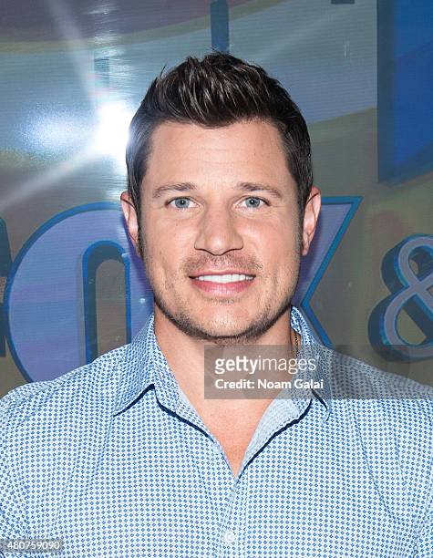 Nick Lachey visits 'Fox & Friends' at FOX Studios on July 15, 2015 in New York City.