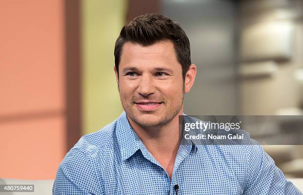 Nick Lachey visits 'Fox & Friends' at FOX Studios on July 15, 2015 in New York City.