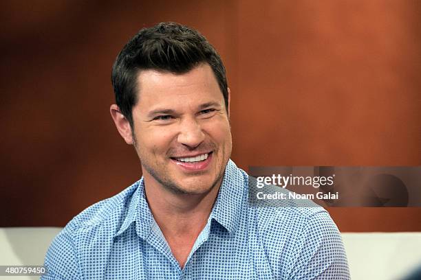 Nick Lachey visits 'Fox & Friends' at FOX Studios on July 15, 2015 in New York City.