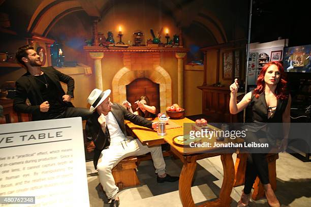 The Lord of the Rings" forced perspective table seen at the Warner Bros. Studio Tour Hollywood Expansion Official Unveiling, Stage 48: Script To...