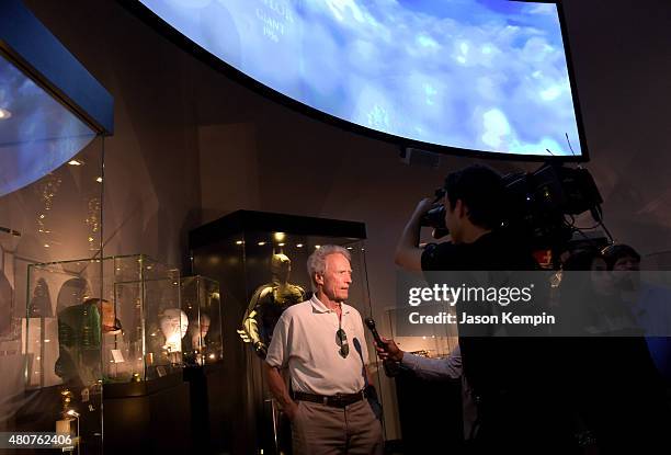 Clint Eastwood attends the Warner Bros. Studio Tour Hollywood Expansion Official Unveiling, Stage 48: Script To Screen at Warner Bros. Studios on...