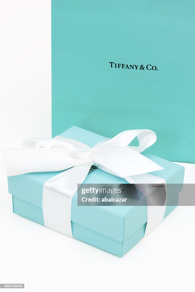 Tiffany And Co Gift Box High-Res Stock Photo Getty Images