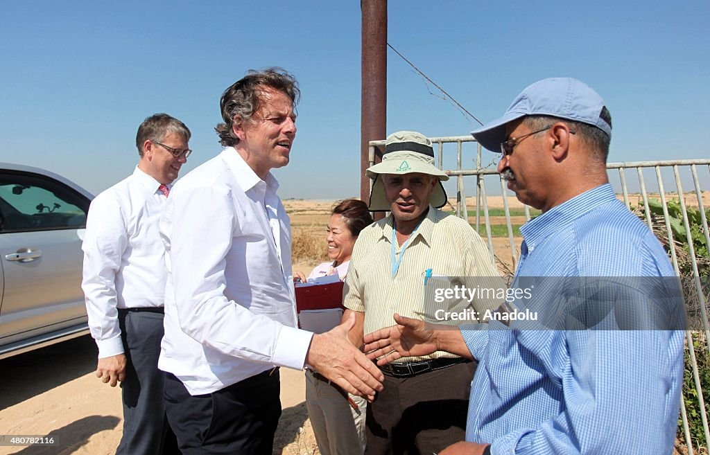 The Netherlands' Foreign Minister Bert Koenders visits Gaza