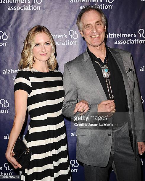 Actress Sorel Carradine and actor Keith Carradine attend the 22nd "A Night At Sardi's" at The Beverly Hilton Hotel on March 26, 2014 in Beverly...
