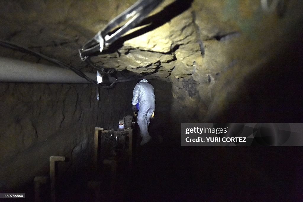 MEXICO-CRIME-DRUGS-GUZMAN-ESCAPE-TUNNEL