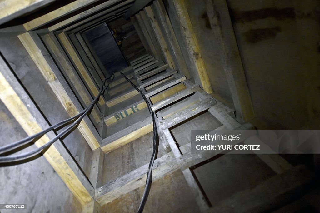 MEXICO-CRIME-DRUGS-GUZMAN-ESCAPE-TUNNEL