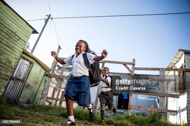 african school kids - south africa family stock pictures, royalty-free photos & images