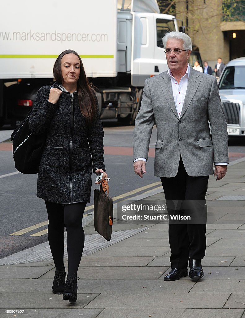 Max Clifford Appears At Southwark Crown Court