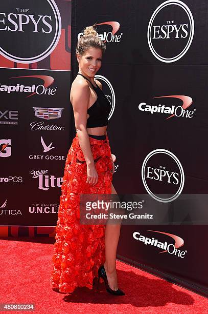 Personality Stephanie Bauer attends The 2015 ESPYS at Microsoft Theater on July 15, 2015 in Los Angeles, California.