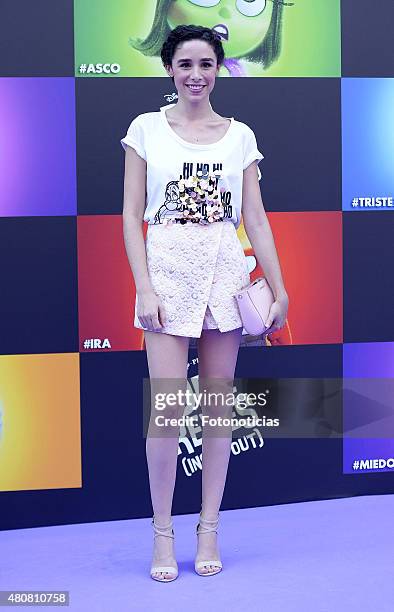 Candela Serrat attends the 'Inside Out' Premiere at Callao Cinema on July 15, 2015 in Madrid, Spain.