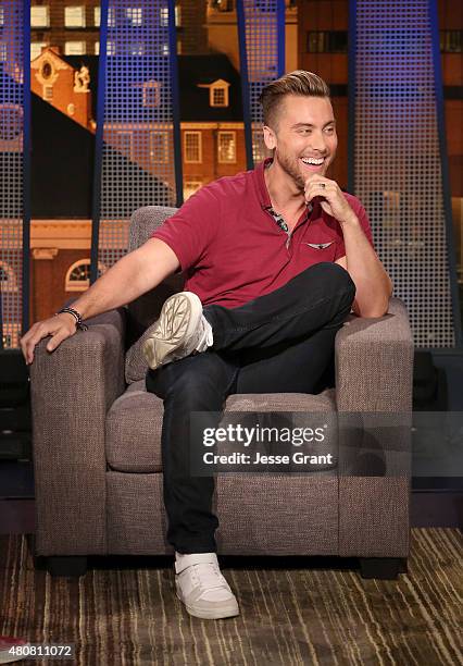 Lance Bass attends "The Josh Wolf Show" on July 15, 2015 in Los Angeles, California.