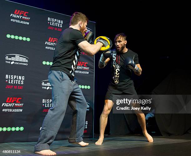 Rob Whiteford during the UFC Ultimate Media day and Open Workouts at Glasgow's Old Fruitmarket on July 15, 2015 in Glasgow, Scotland.