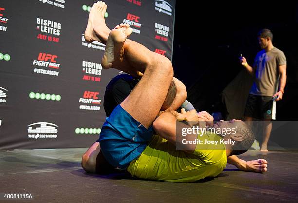 Thales Leites during the UFC Ultimate Media day and Open Workouts at Glasgow's Old Fruitmarket on July 15, 2015 in Glasgow, Scotland.